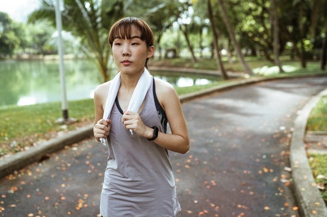 woman exercising