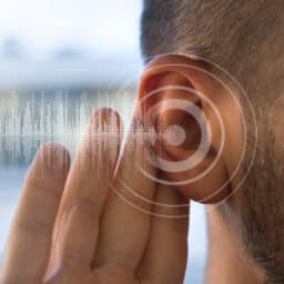 Photo representing man with hearing loss